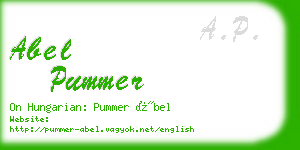 abel pummer business card